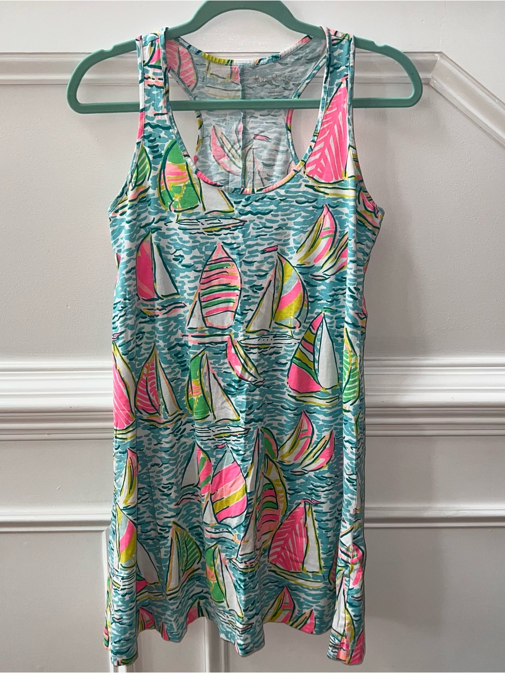 Lilly Pulitzer Melle Trapeze Racerback Tank Dress